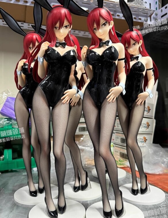 Anime FAIRY TAIL Erza Scarlet 1/4 Bunny Girl Action Figure