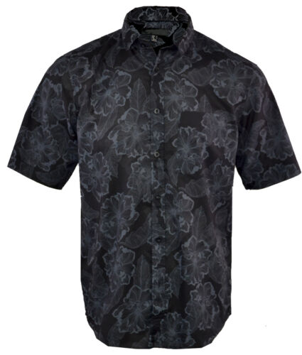 Mens Premium Fashion Hawaiian Floral Shirt Short Sleeve Casual 100% Cotton S-XXL - Picture 13 of 13