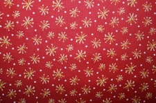Maywood Studio All The Trimmings stars red By the 1/4 yard cotton fabric
