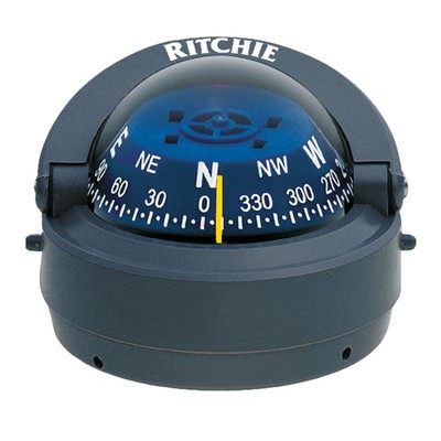 Ritchie S-53G Explorer Compass bundle- Surface Mount - Gray