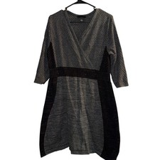 Lane Bryant Women Size 14/16 Gray Sparkle Knit sweater Dress