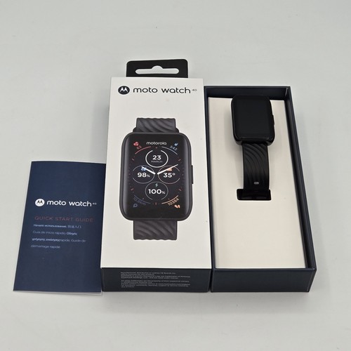 Motorola Moto 40 Bluetooth Smartwatch Phantom Black MOSWZ40-PB OPEN BOX - Zdjęcie 2 z 4