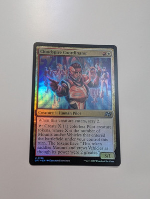 MTG - Cloudspire Coordinator (Foil) - Aetherdrift NM/M Condition