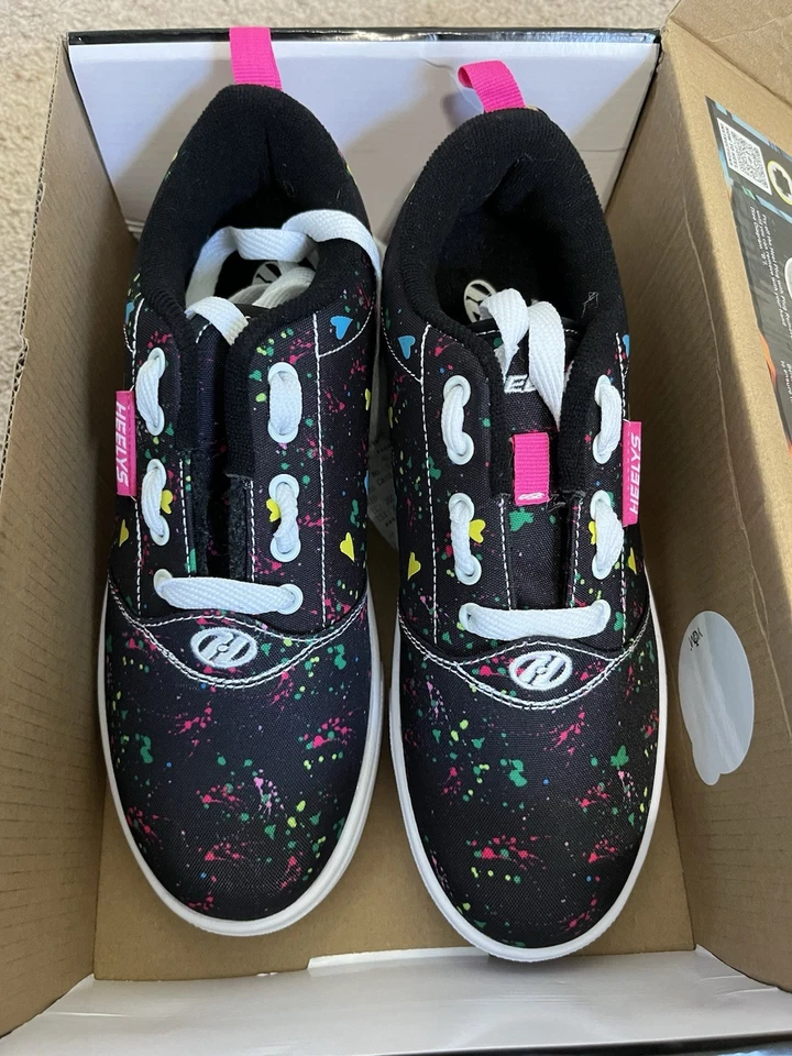 Nuevo Heelys Pro 20 Negro Multicolor Corazones Moda Juvenil Talla 6 Patinador He101473h Foto 3 de 4