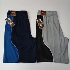 2 AND1 Fashion Basketball Shorts Men’s Size M Medium Gray Blue Black 10" Inseam