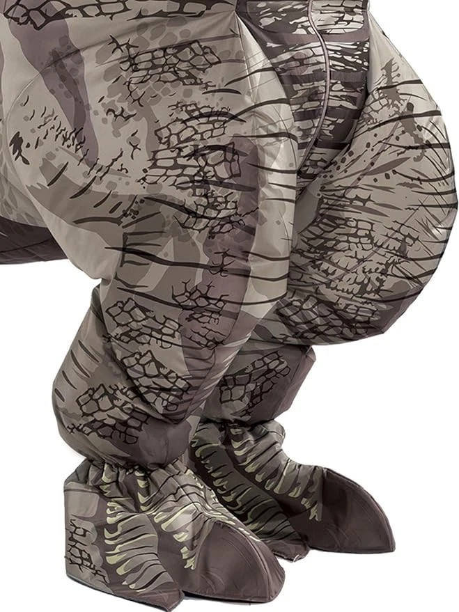 Disfraz de dinosaurio inflable Jurassic World adulto tamaño estándar Gianotosaurus Foto 4 de 4