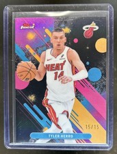 2025-26 Topps Finest Tyler Herro Common Black Refractor #/15 Heat