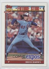 1991 Topps Future Star Brian Barnes #211 0b67