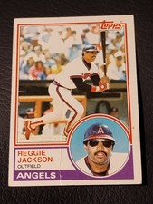 1983 Topps Baseball - #500 Reggie Jackson - California Angels Poor Condition 