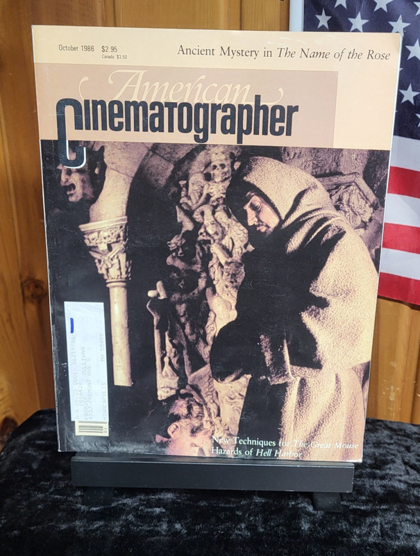 AMERICAN CINEMATOGRAPHER magazine Oct 1986 (The Name Of The Rose)