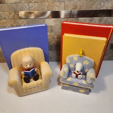 Hallmark Peanuts Gallery By The Book Bookends...