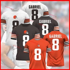 SALE 30% - Dillon Gabriel #8 2025 Cleveland Player Name & Number AOP Fanmade