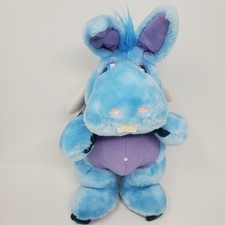 Vintage 1984 Hasbro Softies Wuzzles Blue Hopp...