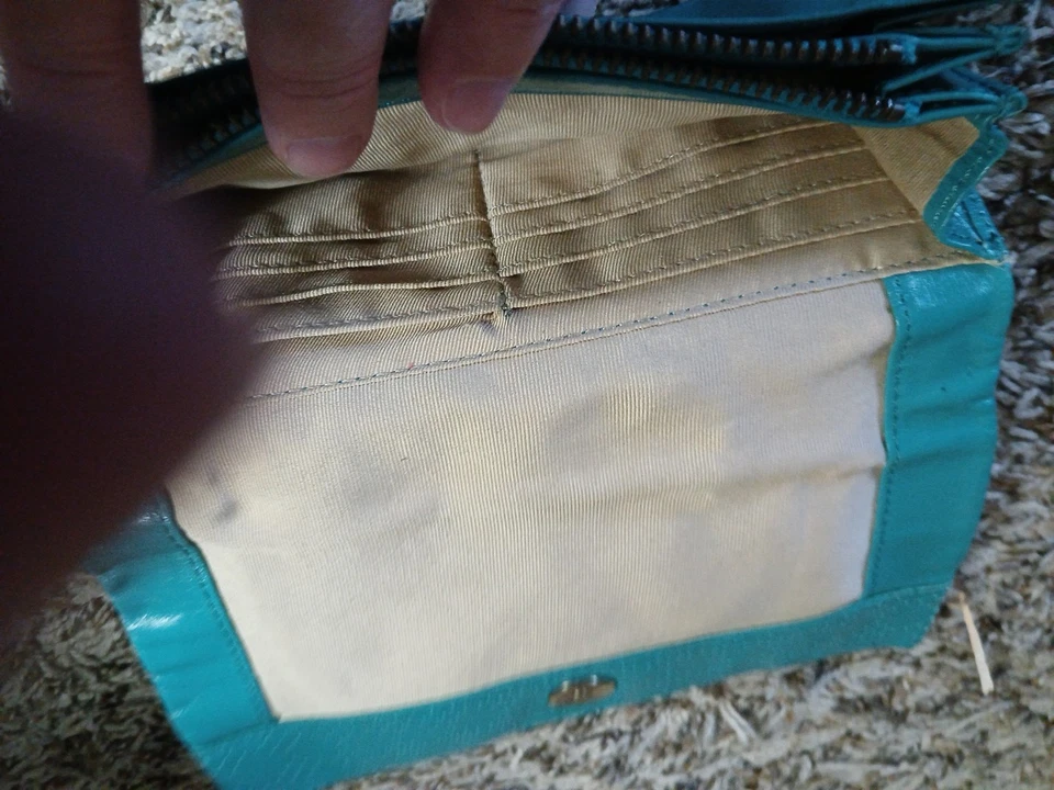 Latico Leather Wallet Blue Or Teal. Magnetic Close. - Изображение 4 из 4