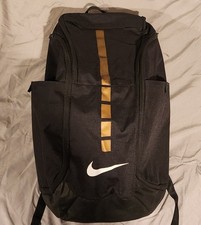 Nike Backpack Hoops Elite Pro Black/Gold Basketball Travel Commute Gym Bag