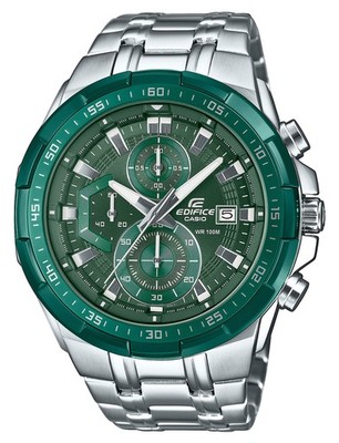 CASIO Edifice Herrenuhr Chronograph Grün Chrono EFR-539DE-3AVUEF