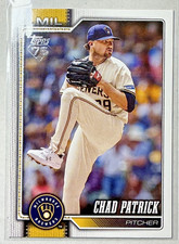 2026 Topps Series One Base Card # 217 Chad Patrick, Milwaukee Brewers