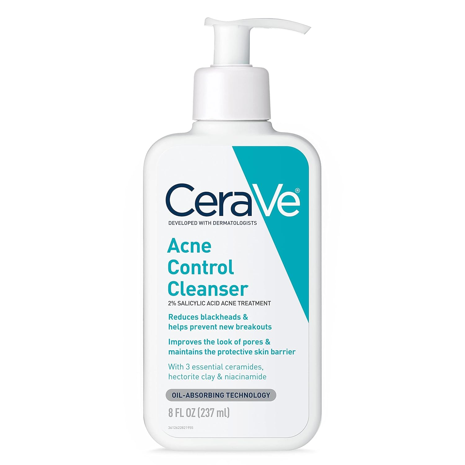 Acne Clearing Face Wash with Salicylic Acid Clay and Niacinamide for Blemish Control