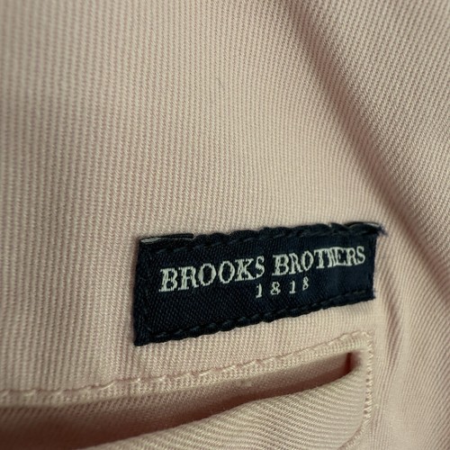 Brooks Brothers Mens Chino Pants Size 36X30 (29) Pink Cotton Flat Front - Picture 8 of 14