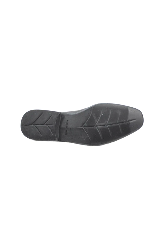 Bruno Magli Mens Leather Slip On Dress Shoes Solid Black Size 10M - Image 4 of 4