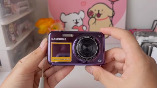 Samsung PL170 Purple16.1MP 5x Optical Zoom Dual Screen LCD Selfie Digital Camera