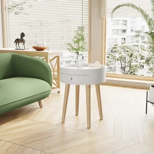 Storage Drawer Bedside Table Nightstand Table Sofa Side Coffee Table Living Room