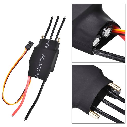 60A bürstenloser ESC -Wasserkühlsystem mit 5 V 3A UBEC für RC -Bootsmodell - Picture 5 of 9
