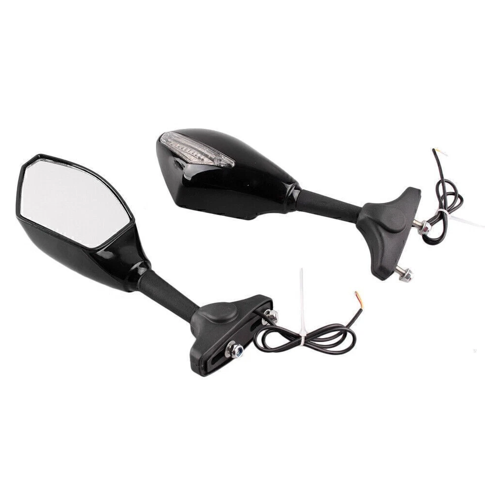 2x Espejos retrovisores LED para todas las bicicletas de calle Moto Universal izquierda y derecha Foto 4 de 4