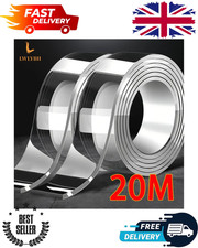 Heavy Duty Double-Sided Nano Tape Reusable Strong Stick Mounting Gel Clear Tape