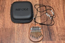 MIFOGE 8 Keys Mini Kalimba Portable Wooden Finger Harp Thumb Musical Instrument