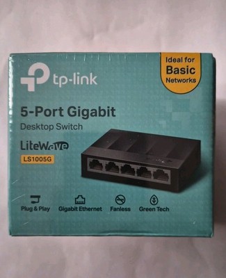 TP-Link LS1005G LiteWave 5-Port 10/100/1000Mbps Gigabit Ethernet Desktop Switch