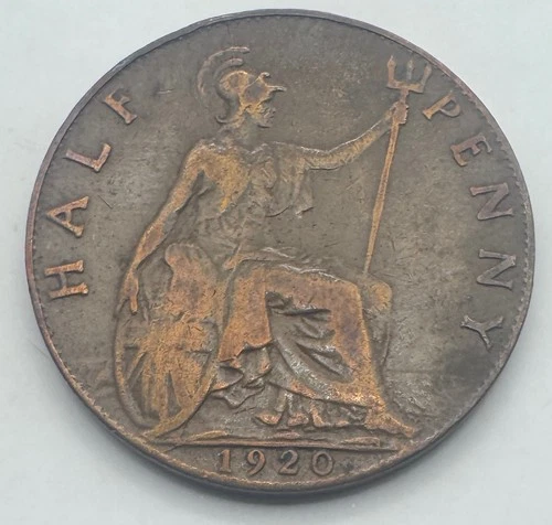 1920 George V Half Penny — photo from another recent sale