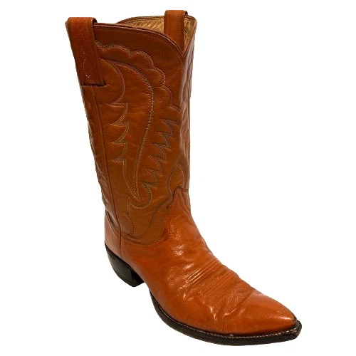 Orange Western Tony Lama Boots for Men for Sale | Shop New  display picture 2