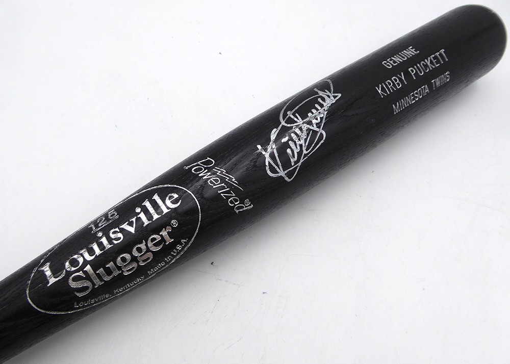 Kirby Puckett Signed L Slugger Game Model Bat Minnesota Twins JSA