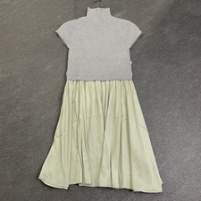 ANTHROPOLOGIE The Thea Twofer Mini Dress Women's Size XXS Heather Grey