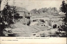 NEWPORT NEW HAMPSHIRE NH Pollard's Mill South Branch Sugar River Postcard