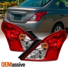 For 2012-2019 Nissan Versa Sedan Halogen Tail Light Rear Brake Lamp Replacement