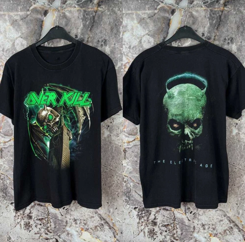 Overkill Tour Shirt Indiana Men's Vintage T-Shirts for sale | eBay