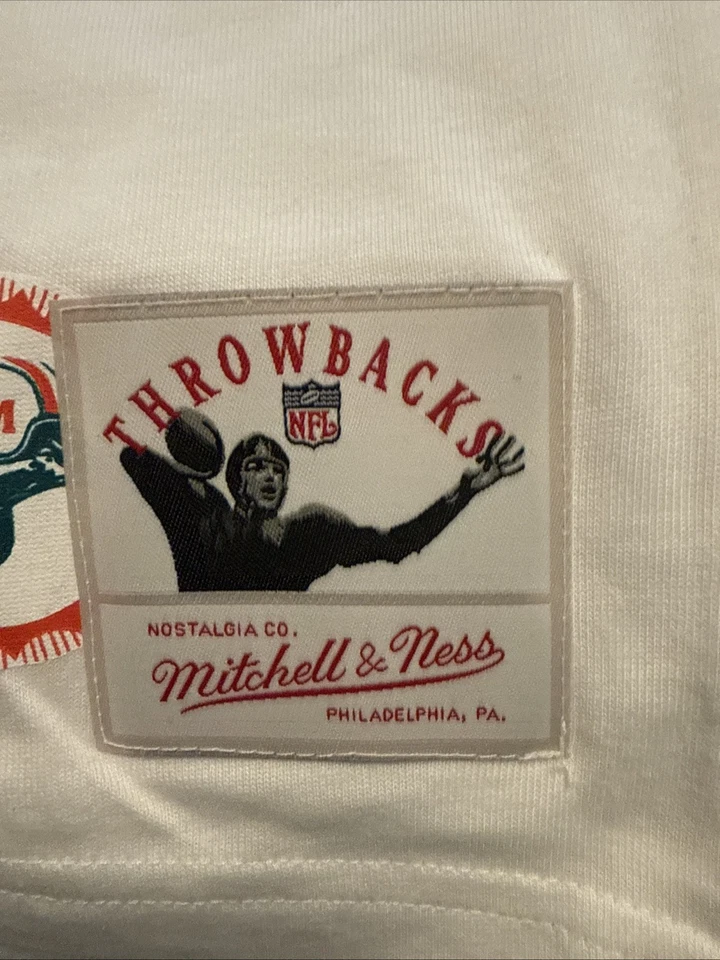 Camiseta Mitchell & Ness Dan Marino Throwbacks Vintage Logo Para Hombre Talla 2XL NUEVA CON ETIQUETAS Foto 2 de 4