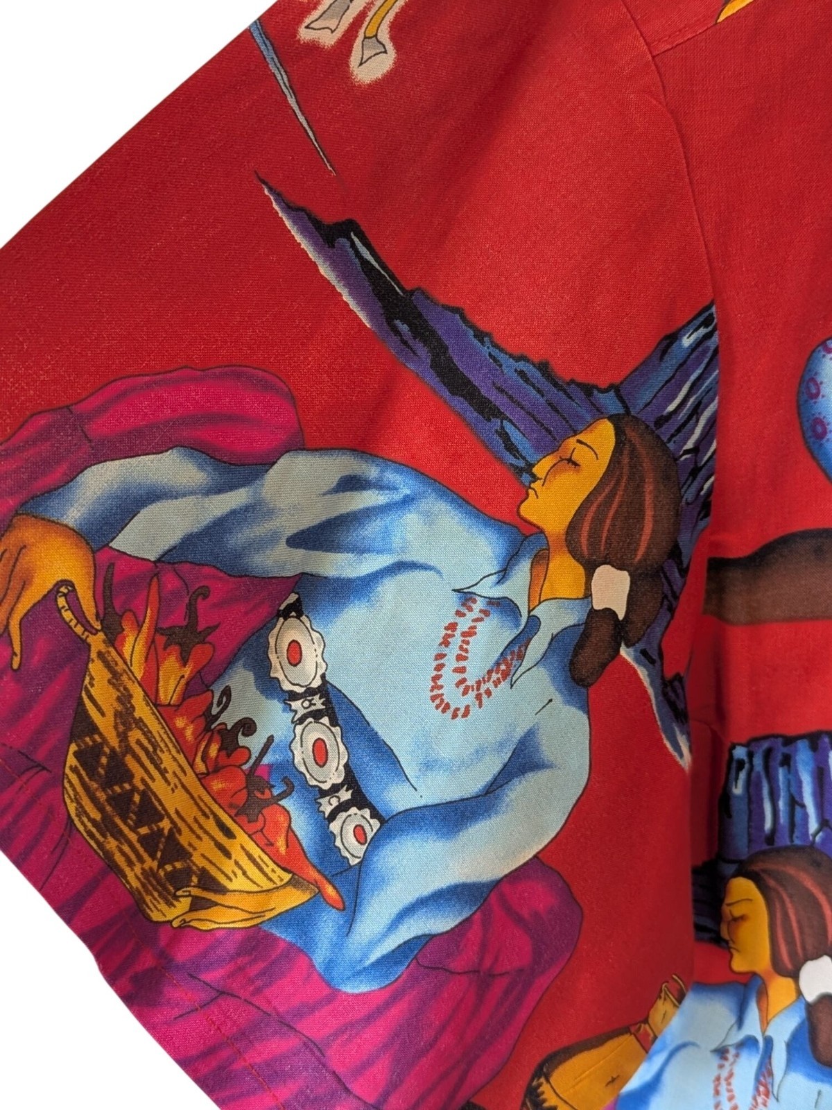 Handmade Native American Inspired Button Up Shirt… - image 9