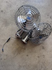 Lot Of 2 Vintage 6 Chrome Plated Heavy Duty Fan Ae Systems