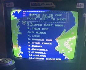 NINTENDO NES Super 42 In 1 Game Cartridge WORKING