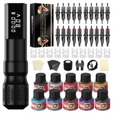 Tattoo Gun Kit-Kiss of Dragon Tattoo Machine, Practice Tattoo Pen for Beginne...