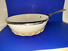 Temptations By Tara 11" Cast Aluminum Skillet Oven Safe To 350 Deg. Unique Shape