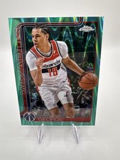 2025-26 Topps Chrome Green RayWave Refractor Kyshawn George #237 /1 99 Wizards