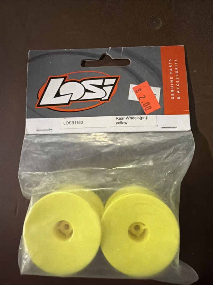 LOSI LOSB1160 REAR WHEELS (PAIR) YELLOW B69 - Image 2 of 2