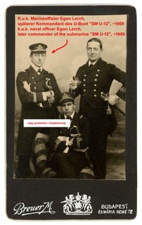 K.u.k. Foto Kriegsmarine Offizier Egon Lerch U Boot photo navy officer submarine