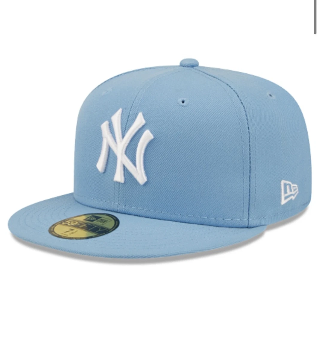 New York Yankees New Era 59FIFTY Fitted Cap HAT 5950 BABY SKY