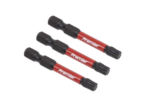 Sealey TRX-Star T30 Impact Power Tool Bits 50mm 3 Pieces Professional AK8245