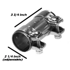 Dual Clip Muffler Exhaust Clamp 2 1/4 Inch